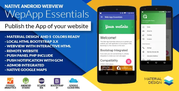 Android Web App + Push Web Panel v2.8.0