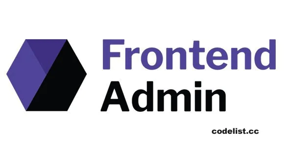 Frontend Admin Pro v3.24.8