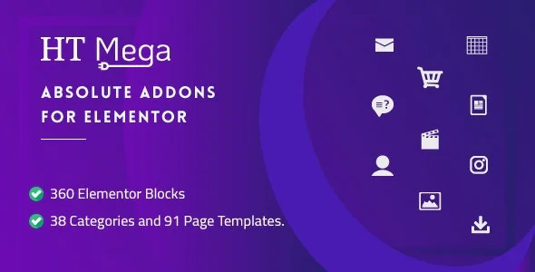 HT Mega Pro v1.9.7 – Absolute Addons for Elementor Page Builder