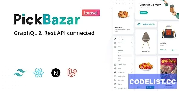 Pickbazar Laravel v2.1.0 - React, Next, REST &amp; GraphQL Ecommerce With Multivendor