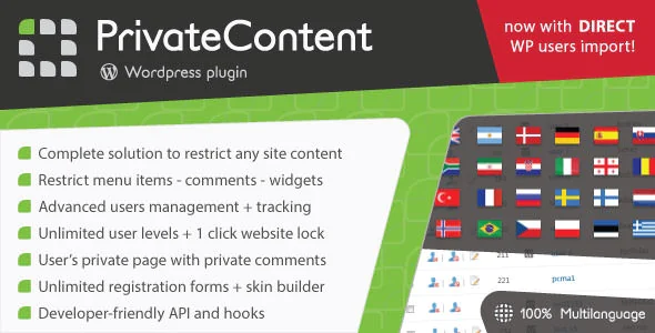 PrivateContent v9.0.1 - Multilevel Content Plugin