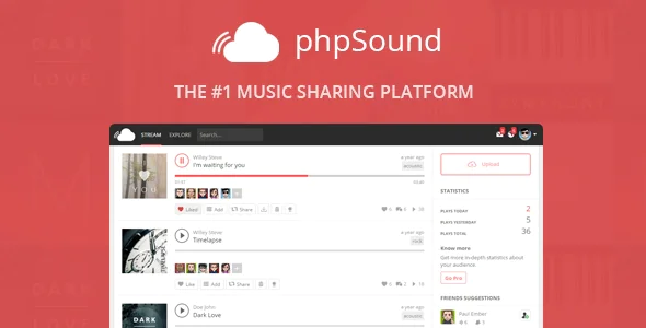 phpSound v4.2.0 - Music Sharing Platform