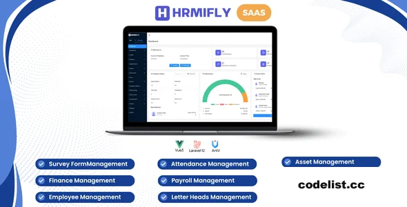 Hrmifly SAAS 2.0.0 - Complete Payroll And HR Management System (HRM)