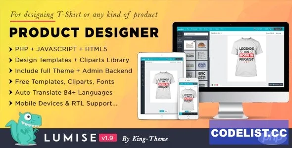 Lumise Product Designer v2.0.6 - WooCommerce WordPress
