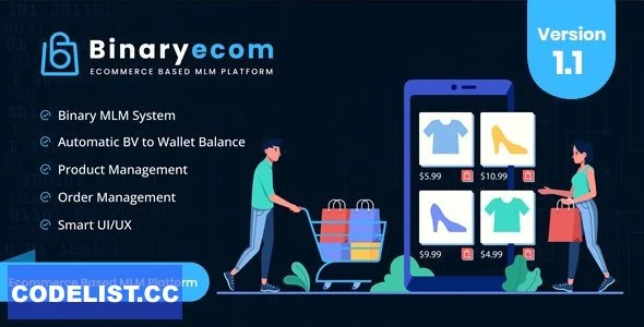 BinaryEcom v1.1 - Ecommerce Based MLM Platform - nulled