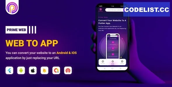 Prime Web v1.0.6 - Convert Website to a Flutter App