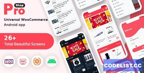 ProShop v10.0 - WooCommerce Multipurpose E-commerce Android Full Mobile App + kotlin