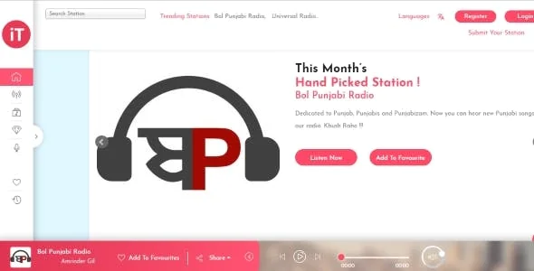 Radio Streaming php Script