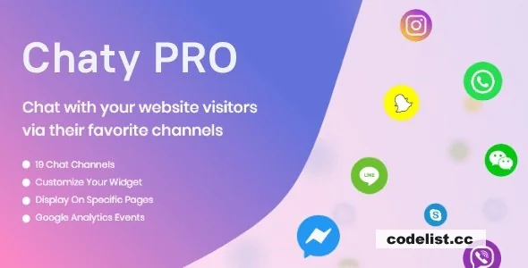 Chaty Pro v3.3.3 – Floating Chat Widget, Contact Icons, Messages, Telegram, Email, SMS, Call Button