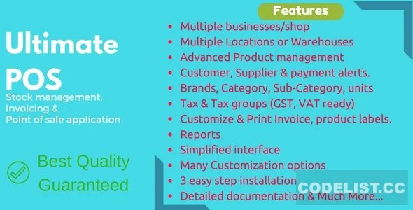 Ultimate POS v3.4 - Best Advanced Stock Management, Point of Sale & Invoicing application - nulled