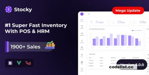 Stocky v5.3 - POS with Inventory Management &amp; HRM
