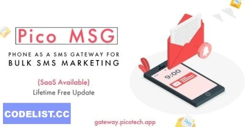 PicoMSG v1.6 - Phone As an SMS Gateway For Bulk SMS Marketing - nulled