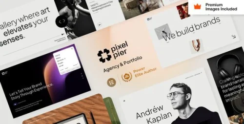 Pixelpiernyc 20 – Portfolio Creative Agency Freelancer WordPress Theme