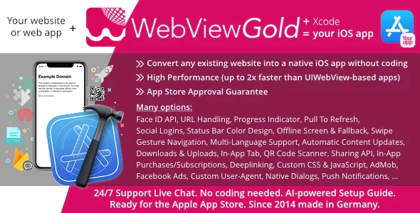 WebViewGold for iOS v9.3 | Convert website to iOS app