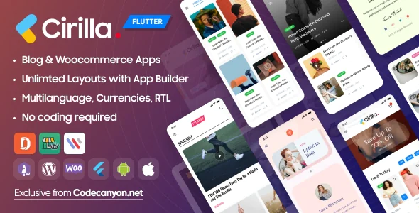 Cirilla v4.2.9 - Multipurpose Flutter App For Wordpress & Woocommerce