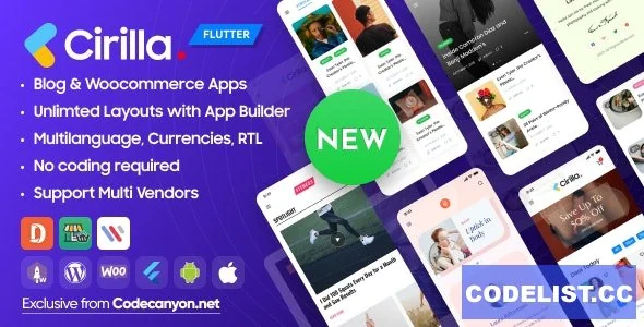 Cirilla v4.2.9 - Multipurpose Flutter App For Wordpress &amp; Woocommerce