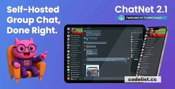 ChatNet v2.1 - PHP Chat Room &amp; Private Chat Script - nulled
