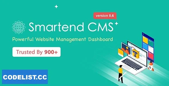 SmartEnd CMS v12.0.0 - Laravel Admin Dashboard with Frontend and Restful API - nulled