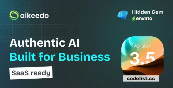 Aikeedo AI v3.5.0 - SAAS / OpenAI - AI Chat, Video, Image, Voice, Content, Code / Seedream 4