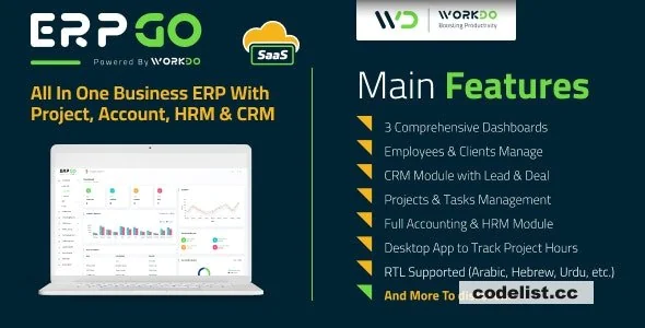 ERPGo SaaS v7.9 - All In One Business ERP With Project, Account, HRM &amp; CRM - nulled