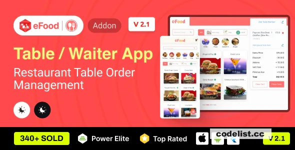 eFood - Table/Waiter App v2.2