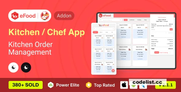 eFood - Kitchen/Chef App v2.2