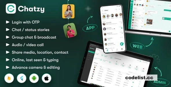 Chatzy v1.0.14 - Whatsap Clone Chat &amp; Call App