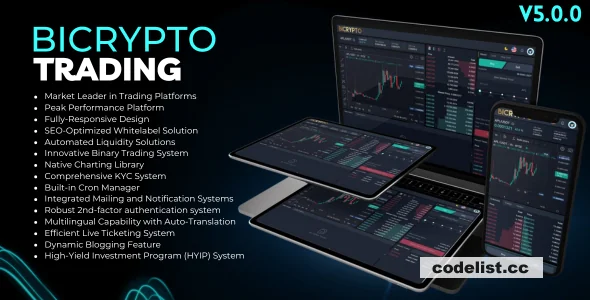 Bicrypto v5.6.0 - Crypto Trading Platform + Addons