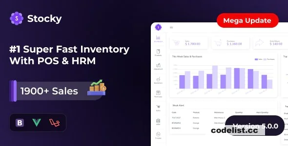 Stocky v5.3 - POS with Inventory Management &amp; HRM