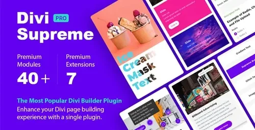 More information about "Divi Supreme Pro"