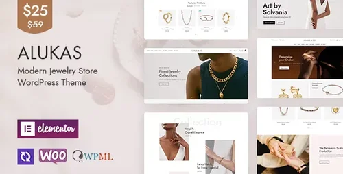 More information about "Alukas - Modern Jewelry Store WordPress Theme"