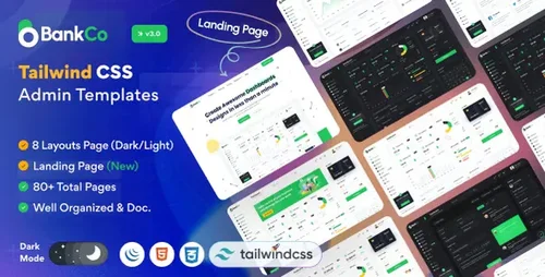 More information about "Bankco - Tailwind CSS Admin Templates"