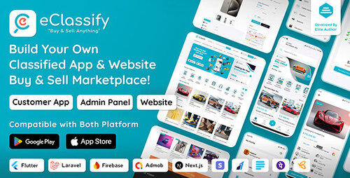 More information about "eClassify v2.1.0 - Classified Buy and Sell Marketplace Flutter App with Laravel Admin Panel - nulled"