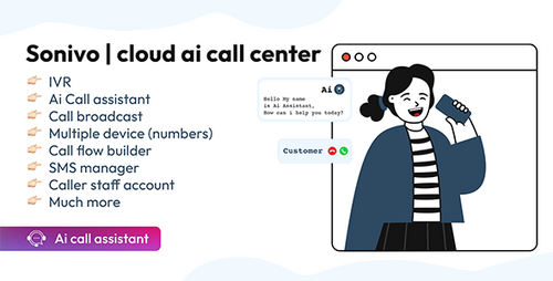 More information about "Sonivo - Ai cloud call center SAAS system"