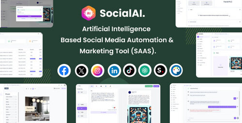 More information about "SocialAI v2.3 - Artificial Intelligence Based Social Media Automation & Marketing Tool (SAAS)"