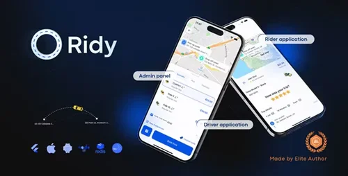 More information about "Ridy Taxi Applcation - Complete Taxi Solution with Admin Panel"